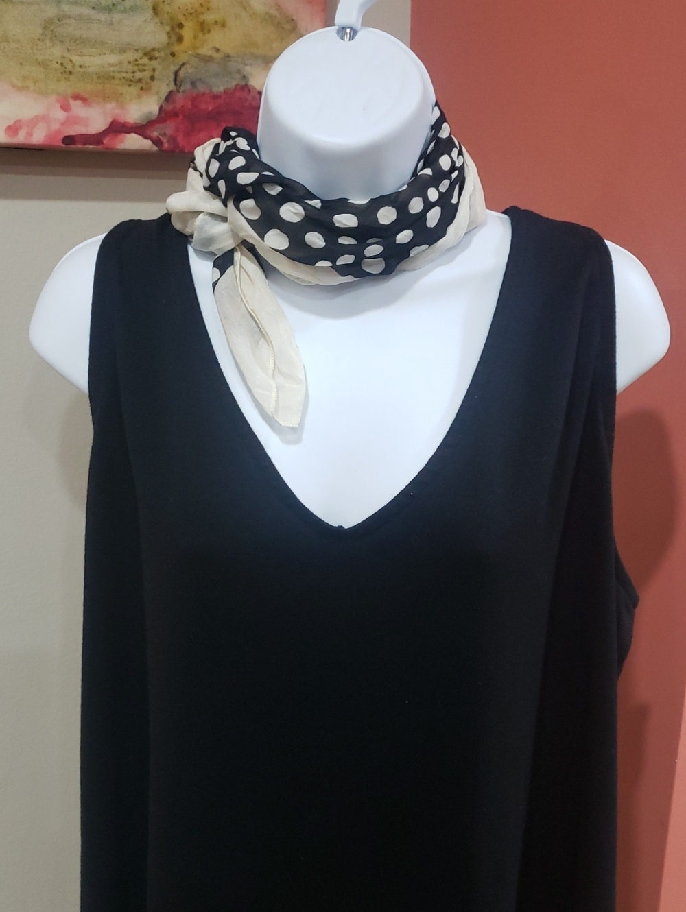 Lane Bryant Black V-Neck Tank Top, Size 26-28
